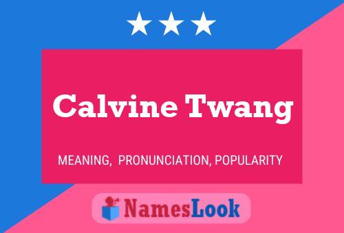 Calvine Twang 名字海报