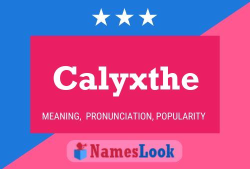 Calyxthe 名字海报