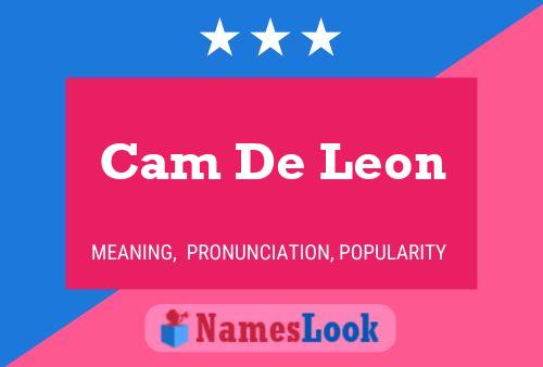 Cam De Leon 名字海报