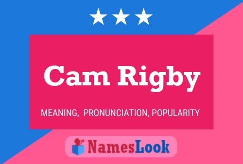 Cam Rigby 名字海报