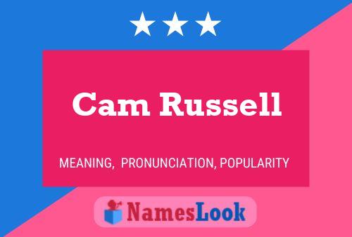 Cam Russell 名字海报