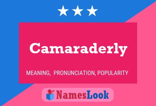 Camaraderly 名字海报