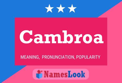 Cambroa 名字海报