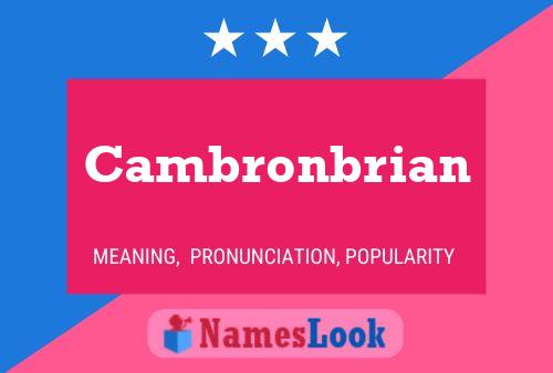 Cambronbrian 名字海报