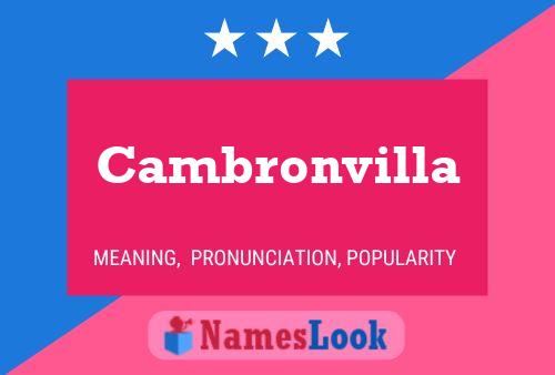 Cambronvilla 名字海报