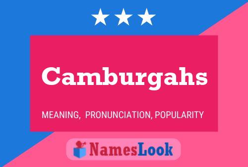 Camburgahs 名字海报