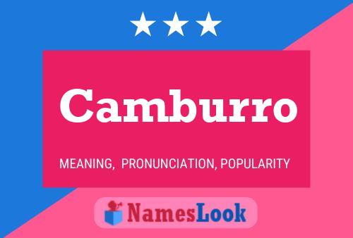 Camburro 名字海报