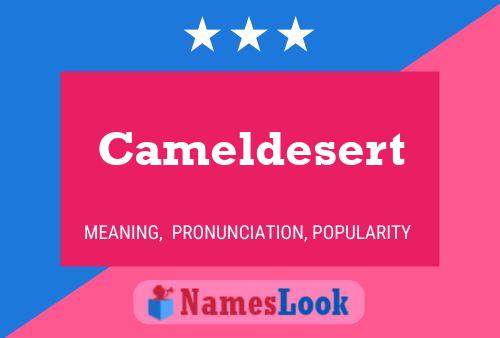 Cameldesert 名字海报