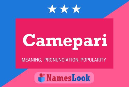 Camepari 名字海报