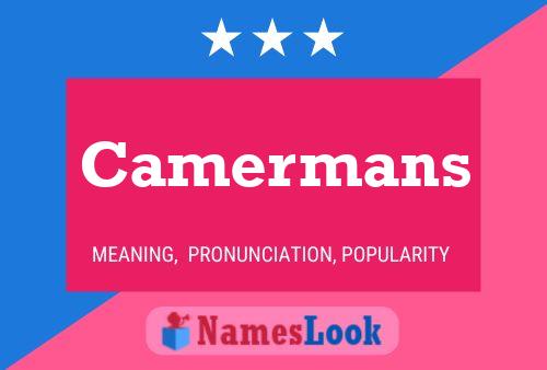 Camermans 名字海报