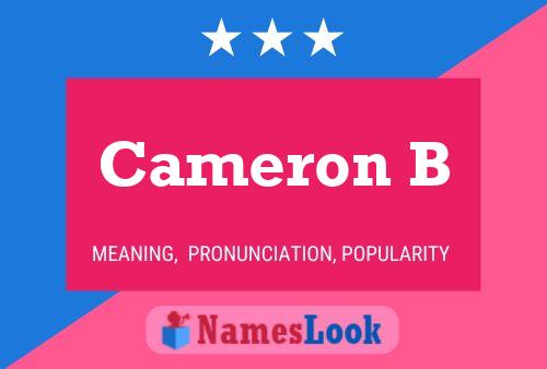 Cameron B 名字海报