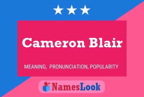 Cameron Blair 名字海报