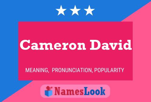 Cameron David 名字海报