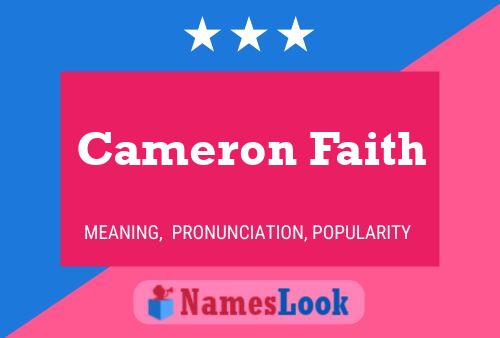 Cameron Faith 名字海报