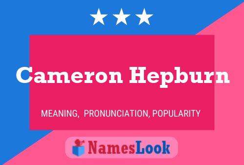 Cameron Hepburn 名字海报