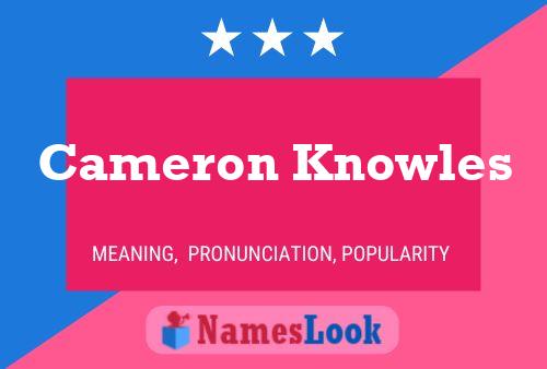 Cameron Knowles 名字海报