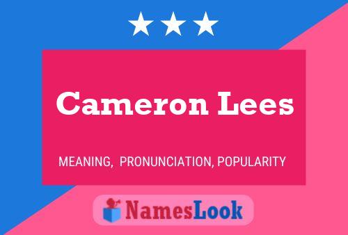 Cameron Lees 名字海报