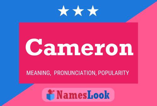 Cameron 名字海报