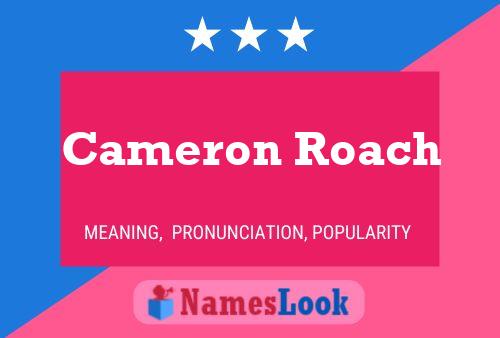 Cameron Roach 名字海报