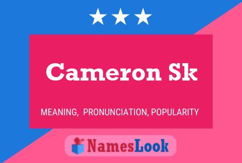 Cameron Sk 名字海报