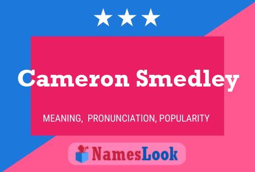 Cameron Smedley 名字海报