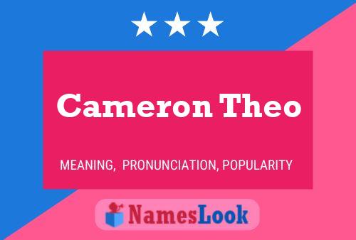 Cameron Theo 名字海报