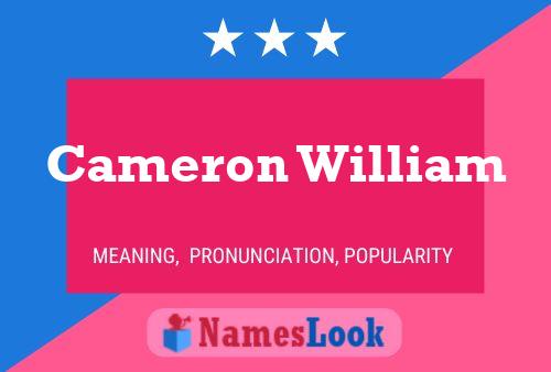 Cameron William 名字海报