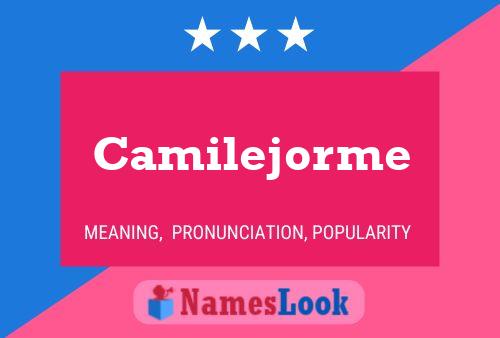 Camilejorme 名字海报