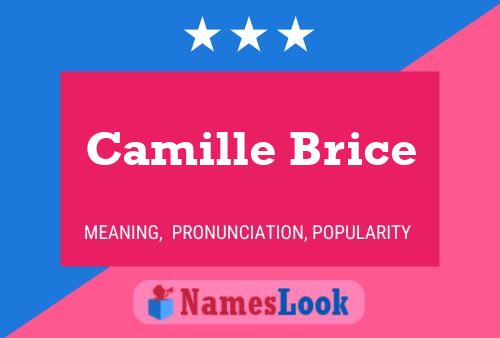 Camille Brice 名字海报