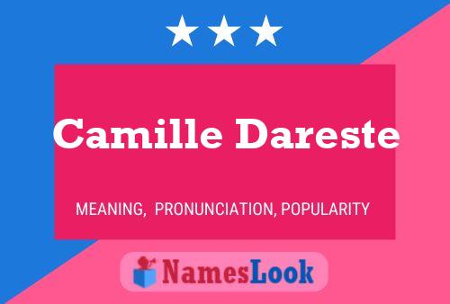 Camille Dareste 名字海报