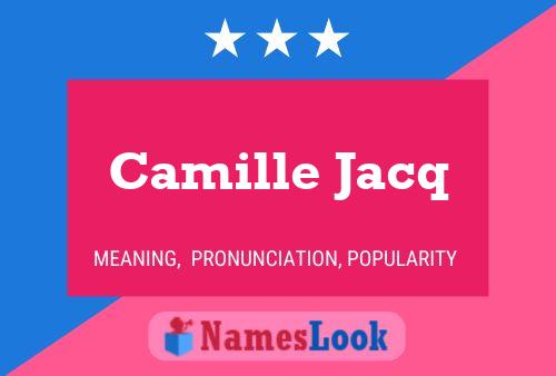 Camille Jacq 名字海报