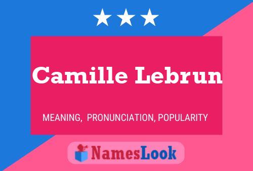 Camille Lebrun 名字海报