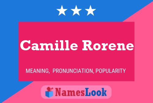 Camille Rorene 名字海报