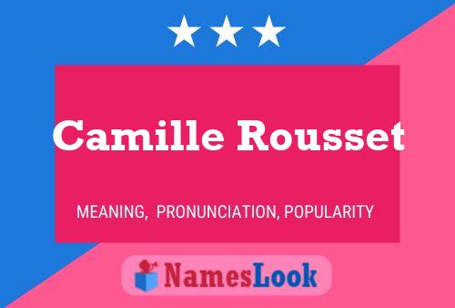 Camille Rousset 名字海报