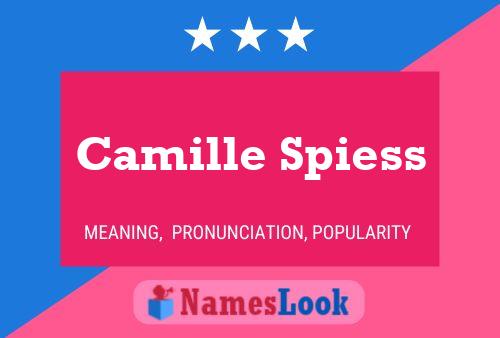 Camille Spiess 名字海报