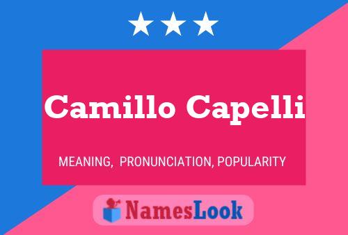 Camillo Capelli 名字海报