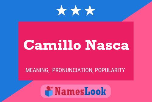 Camillo Nasca 名字海报