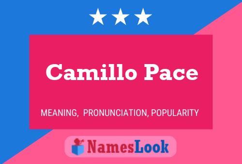 Camillo Pace 名字海报