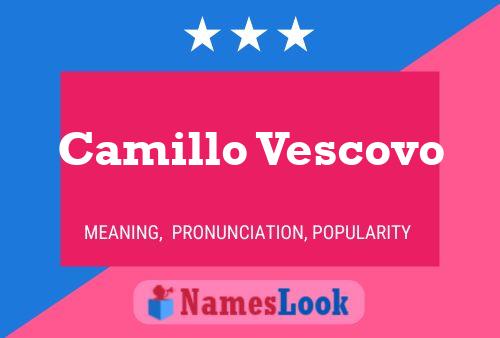 Camillo Vescovo 名字海报