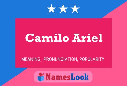 Camilo Ariel 名字海报