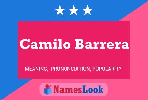 Camilo Barrera 名字海报