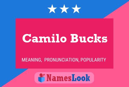 Camilo Bucks 名字海报