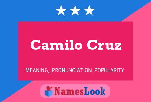 Camilo Cruz 名字海报