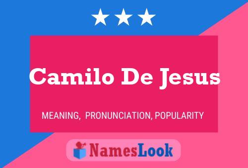 Camilo De Jesus 名字海报