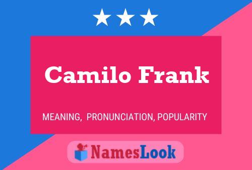 Camilo Frank 名字海报