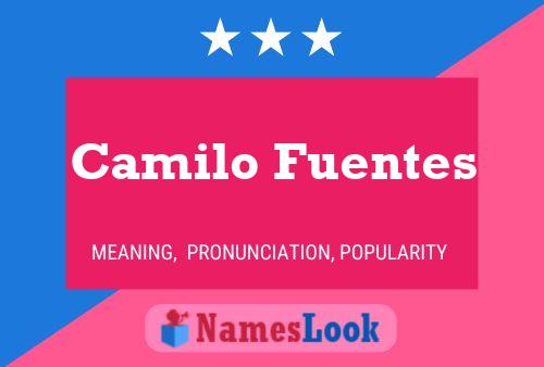 Camilo Fuentes 名字海报