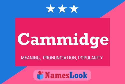 Cammidge 名字海报