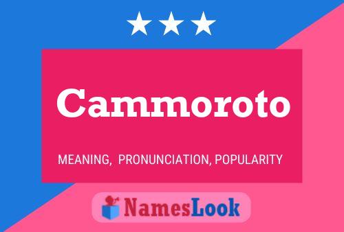 Cammoroto 名字海报