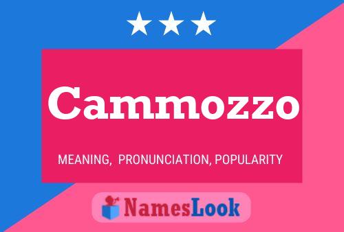 Cammozzo 名字海报