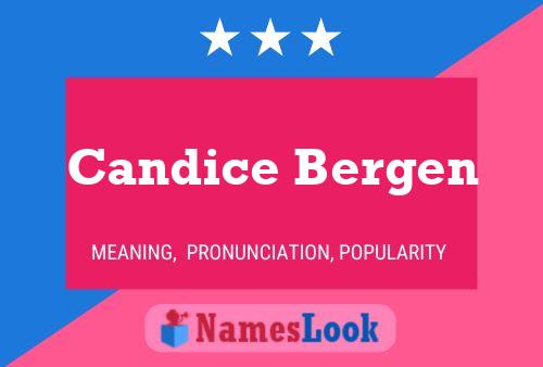 Candice Bergen 名字海报